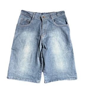 Evisu Japan Blue Jean Shorts Y2K Vintage - 34 x 13”